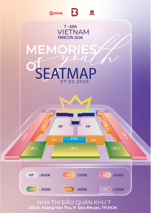 Poster T-Ara Vietnam Fancon 2026: Memories of Youth